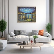 Reflections of the Night - Painting on Canvas - Image 2