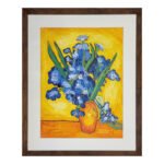 Vibrant Irises in Bloom - Painting on Canvas