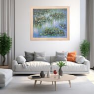 Lily Pad Symphony - Painting on Canvas - Image 2