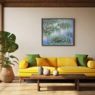 Lily Pad Symphony - Painting on Canvas - Image 3