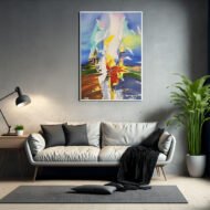Colorful Flow -Painting on Canvas - Image 3
