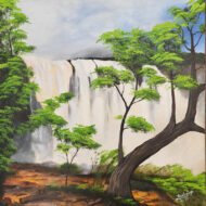 Whispers of the Falls - Painting on Canvas