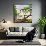 Whispers of the Falls - Painting on Canvas - Image 2