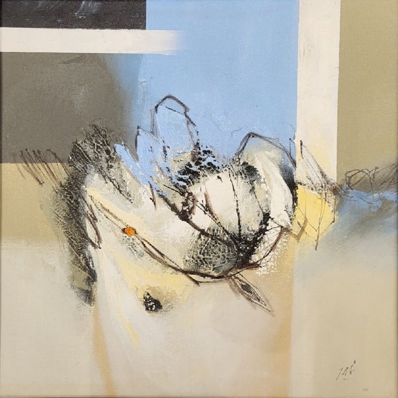 p-o-c17-1 Silent Expression - Painting on Canvas - Image 1