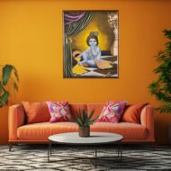 Makkhan Chor - Painting on Canvas - Image 3