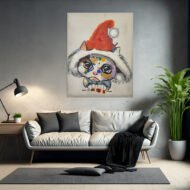 Whiskers & Wishes - Painting on Canvas - Image 2