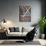 Golden Geometry - Print on Canvas - Image 3