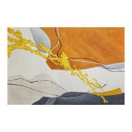 Golden Ember Flow - Painting on Canvas