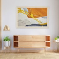 Golden Ember Flow - Painting on Canvas - Image 3